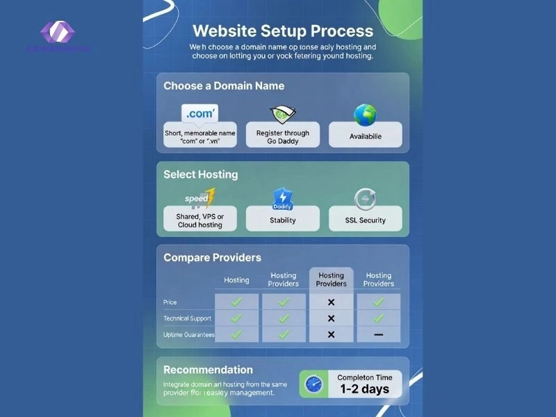 Chọn tên miền và hosting