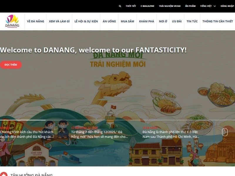 Mẫu website du lịch