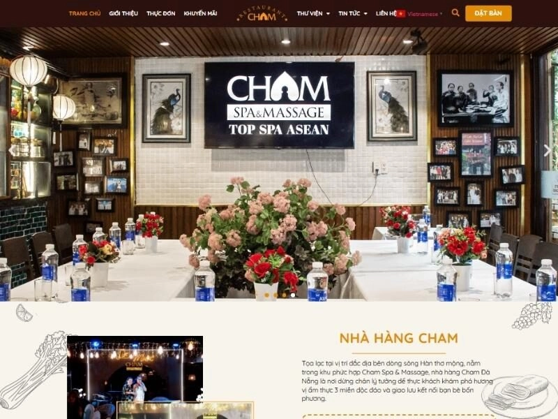 Mẫu website nhà hàng