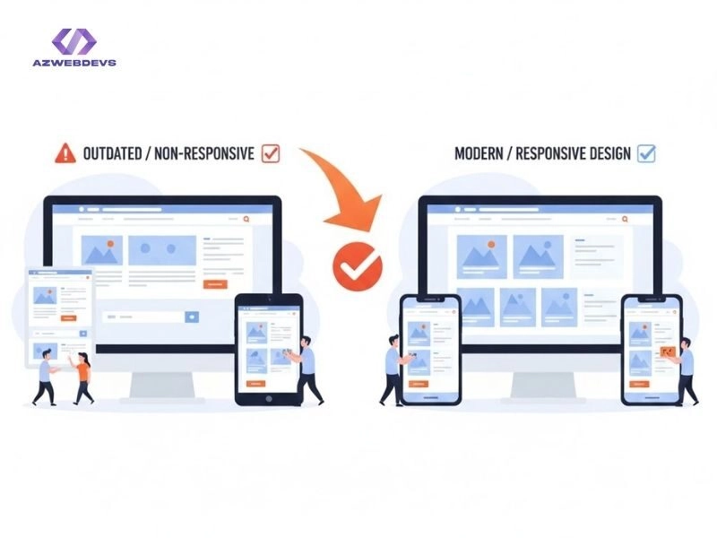 Outdated and non-responsive design