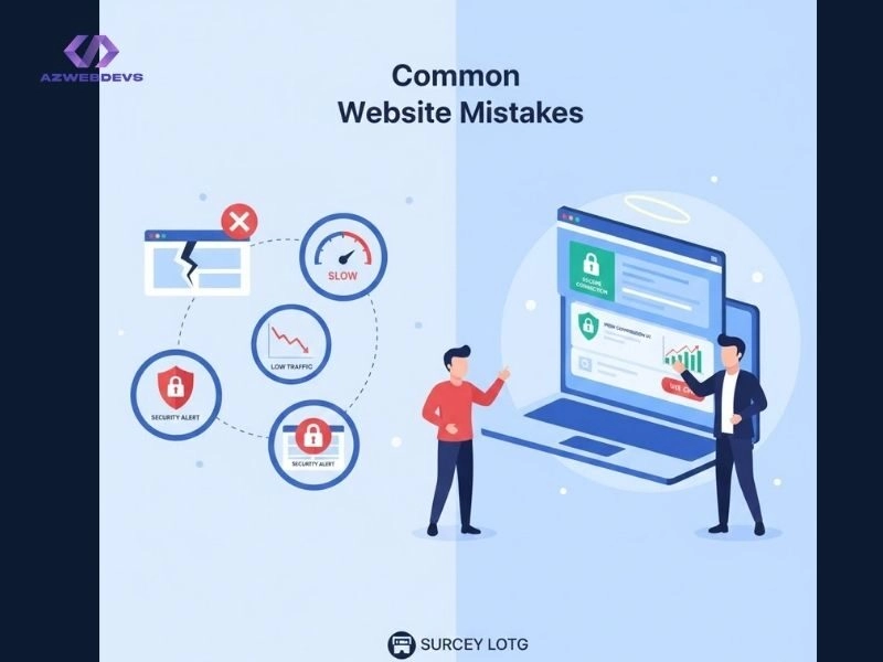 Sai lầm phổ biến khi đầu tư website