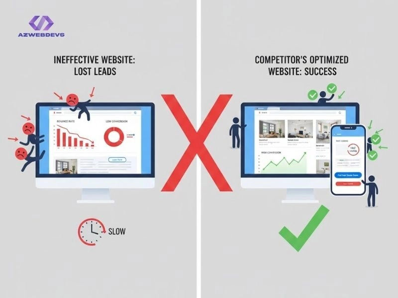 Website bất động sản kém hiệu quả & hệ quả kinh doanh