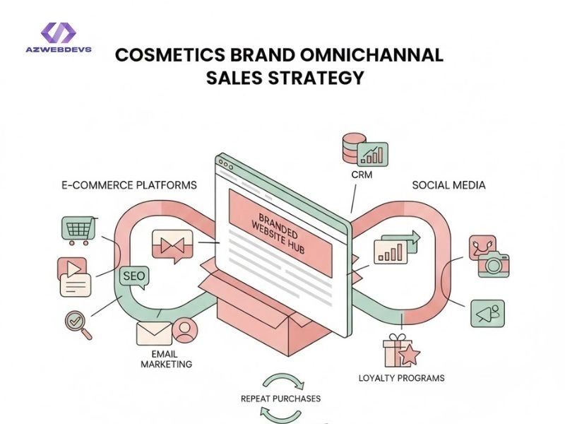 Chiến lược kết hợp website và sàn TMĐT tối ưu doanh thu mỹ phẩm