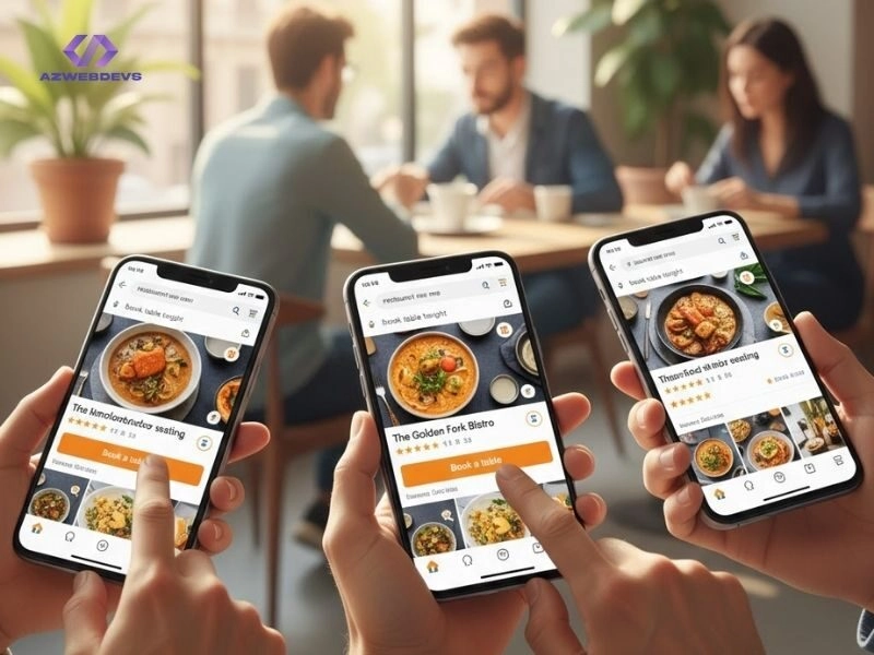 Điểm xuất phát khách tìm nhà hàng trên Google