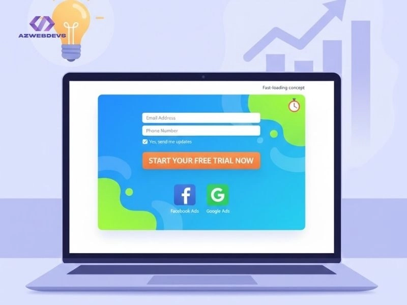 Landing page tối ưu chuyển đổi cho chiến dịch quảng cáo ngắn hạn