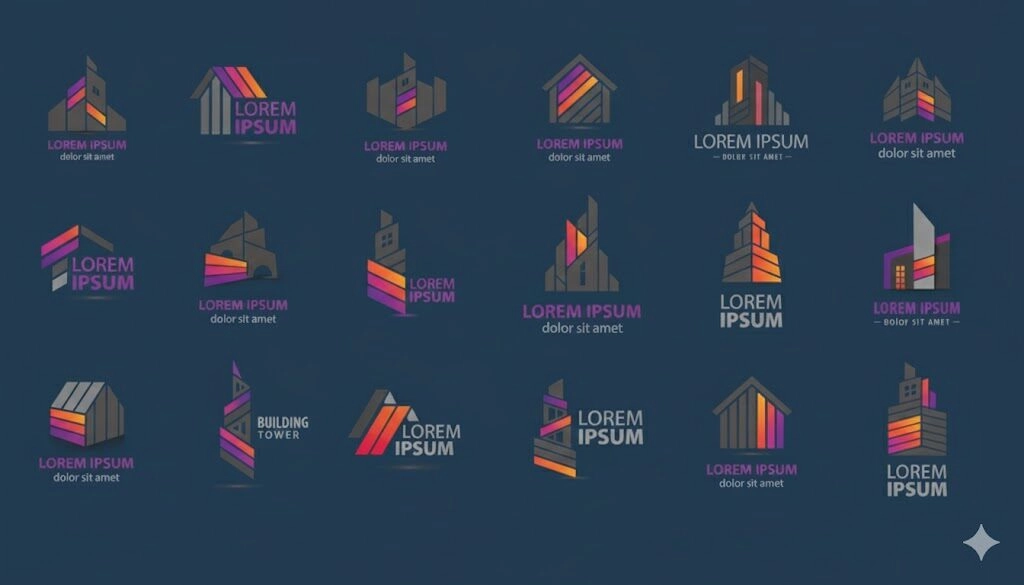 logo bất động sản hiện đại