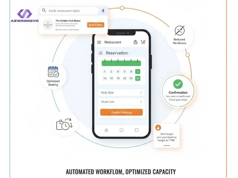 Quy trình đặt bàn online hiệu quả cho nhà hàng