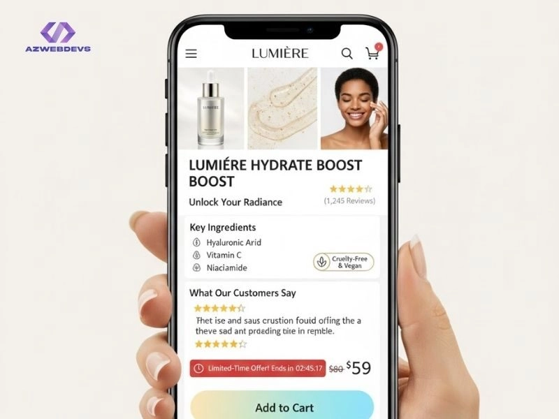 Tối ưu trang sản phẩm mỹ phẩm để tăng tỷ lệ chuyển đổi