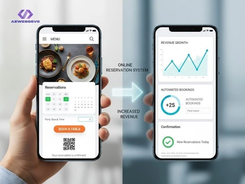 Website giúp tăng đặt bàn cho nhà hàng