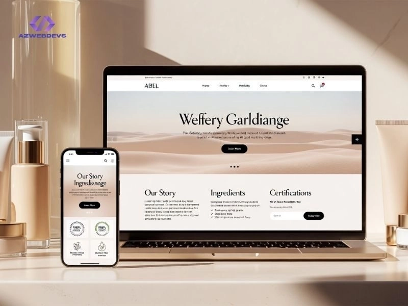 Website giúp xây thương hiệu mỹ phẩm ra sao