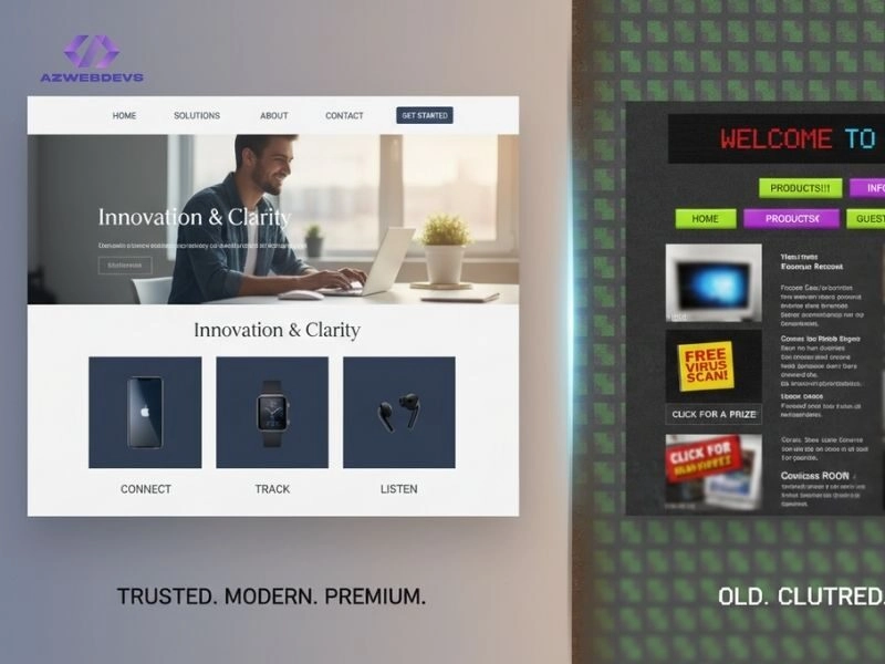Website tạo ấn tượng đầu tiên và khung đánh giá giá trị